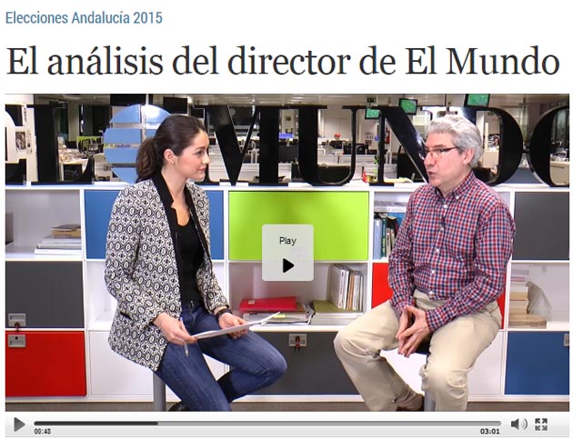 Pantallazo del anlisis del director de El Mundo